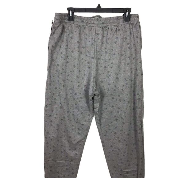 Knox Rose Women’s Star Print Jogger Sweatpants Size Large Coal Grey Lounge Pants - Picture 14 of 16